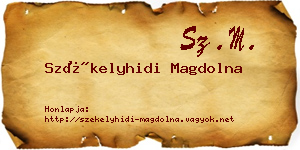 Székelyhidi Magdolna névjegykártya